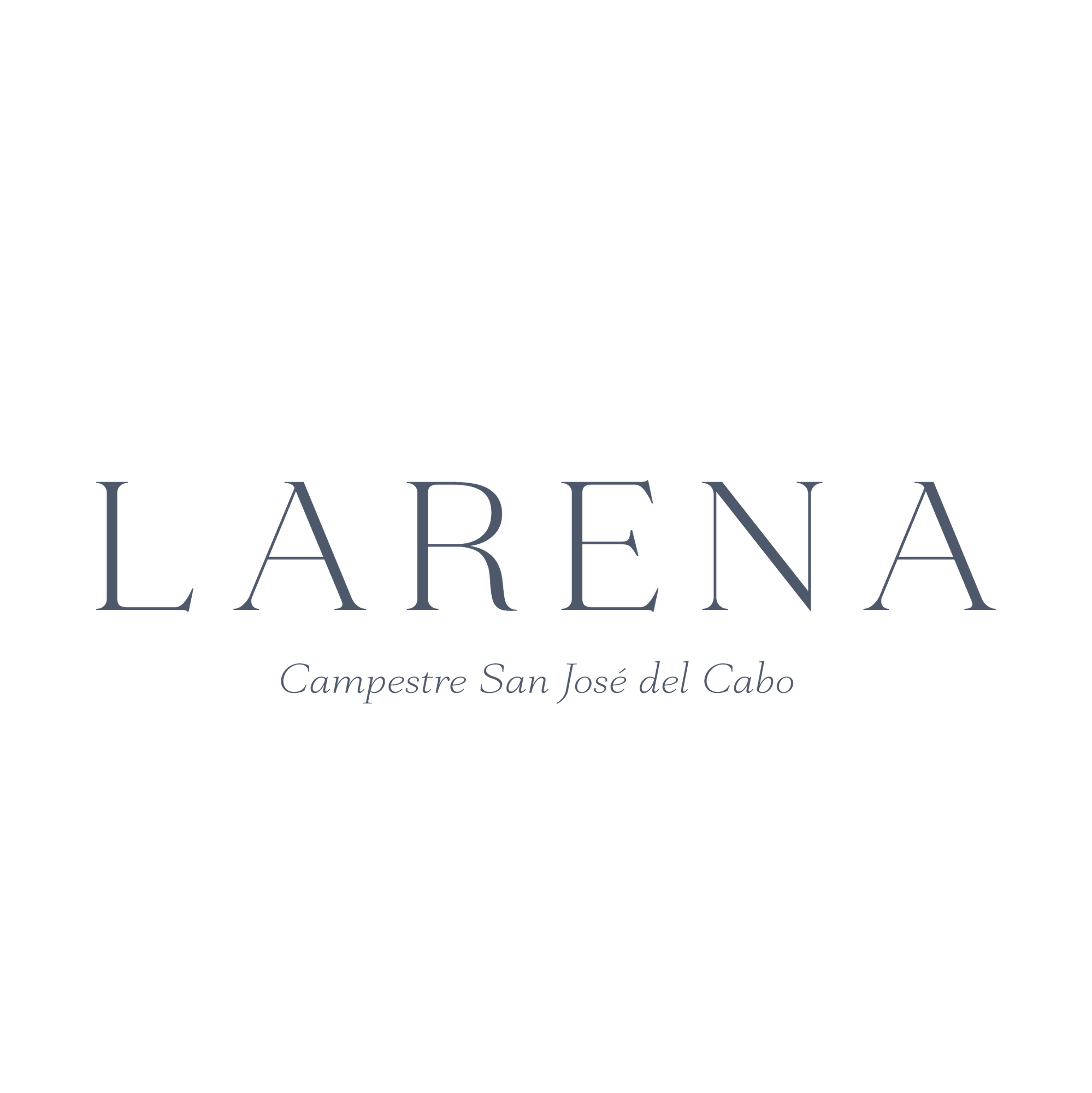 Larena Campestre Logo Blue Letters